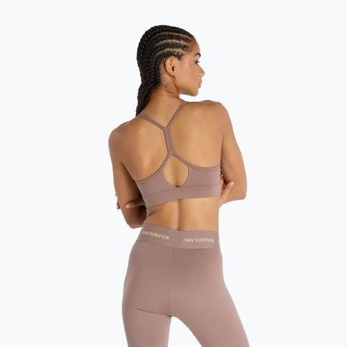 Športová podprsenka New Balance Essential Yoga brown