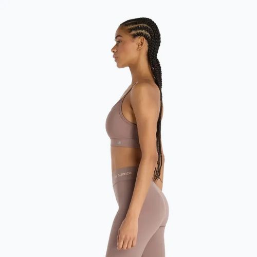 Športová podprsenka New Balance Essential Yoga brown