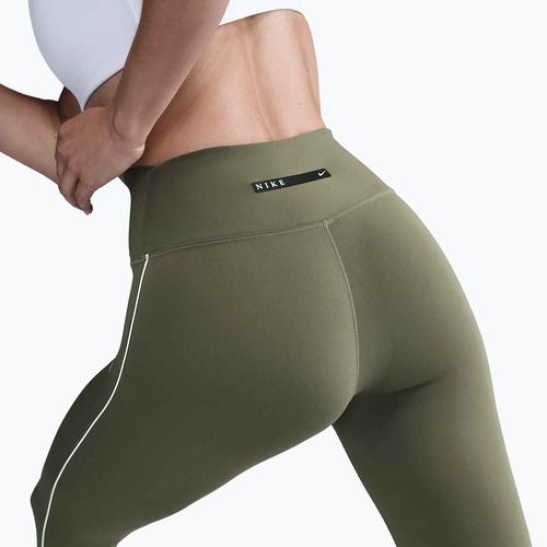 Dámske legíny Nike One High-Waisted medium olive/white