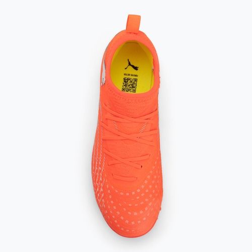 Futbalové kopačky PUMA Future 9 Match TT + Mid Jr glowing red/puma white/puma black/puma silver