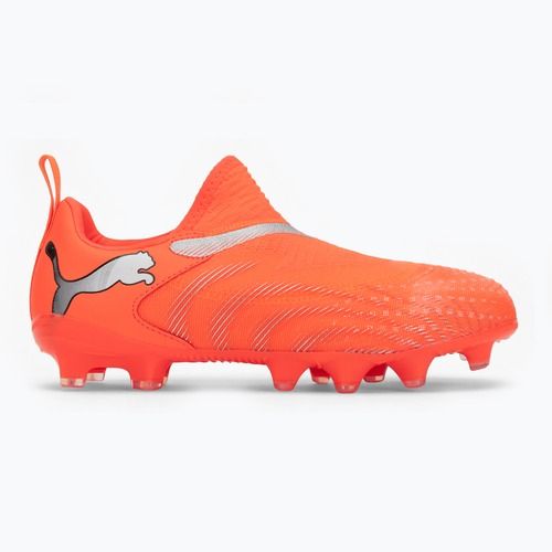 Detské futbalové kopačky PUMA Future 9 Match LL FG/AG Jr glowing red/puma white/puma black/puma silver