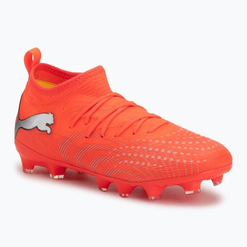 Detské futbalové kopačky PUMA Future 9 Match FG/AG Jr glowing red/puma white/puma black/puma silver