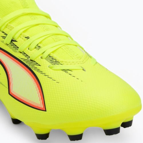 Detské futbalové kopačky PUMA Ultra 6 Match FG/AG Jr yellow alert/puma black/glowing red/lime squeeze