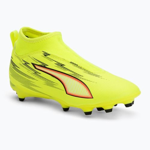 Detské futbalové kopačky PUMA Ultra 6 Match+ LL FG/AG Jr yellow alert/puma black/glowing red/lime squeeze