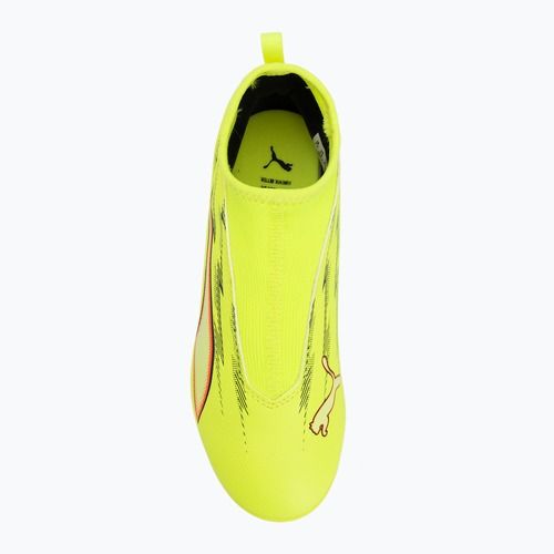 Detské futbalové kopačky PUMA Ultra 6 Match+ LL FG/AG Jr yellow alert/puma black/glowing red/lime squeeze