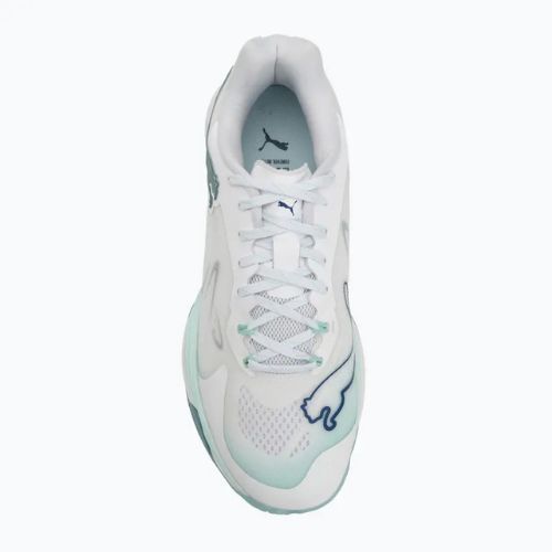 Dámske halové topánky PUMA Vantage Nitro Game On puma white/baltic blue/fresh water