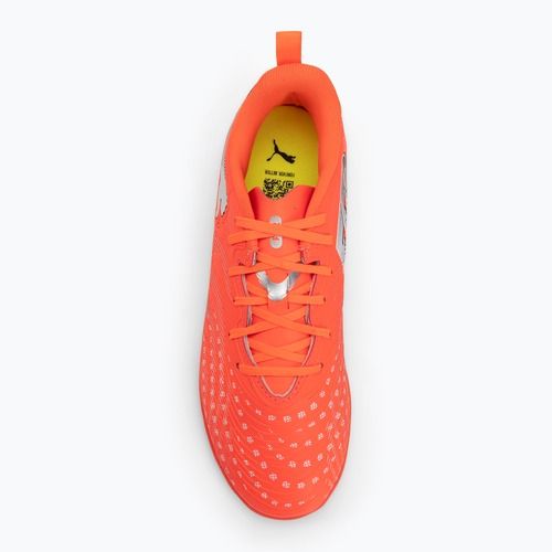 Detské futbalové kopačky PUMA Future 9 Play IT Jr glowing red/puma white/puma black/puma silver