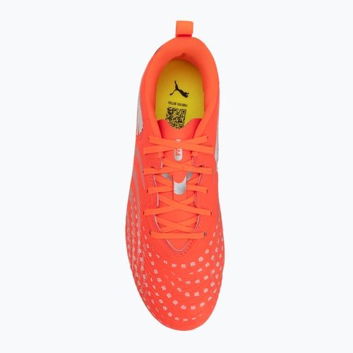 Detské futbalové kopačky PUMA Future 9 Play FG/AG Jr glowing red/puma white/puma black/puma silver