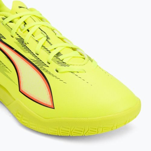 Detské futbalové kopačky PUMA Ultra 6 Play IT Jr yellow alert/puma black/glowing red/lime squeeze