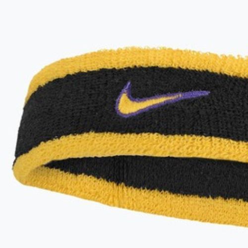 Čelenka Nike Swoosh Classic Headband black/court purple/university gold