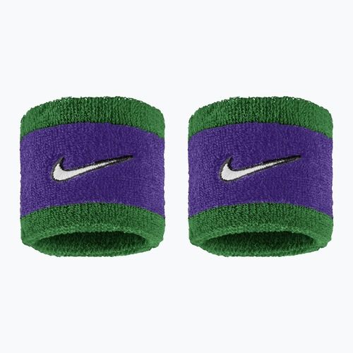 Potítka Nike Swoosh Classic Wristbands 2 ks  clover/fierce purple/white