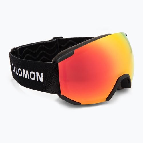 Detské lyžiarske okuliare Salomon Radium black/mi mid red