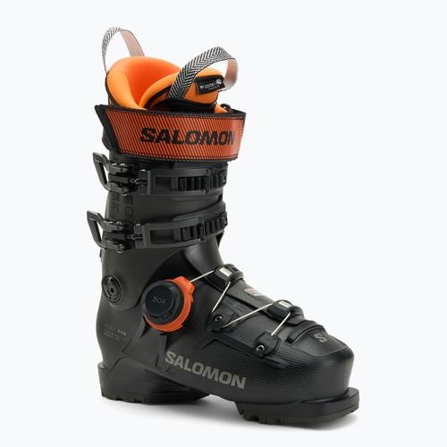 Pánske lyžiarske topánky Salomon S/Pro Supra Boa 110 GW black/beluga metallic/orange tiger