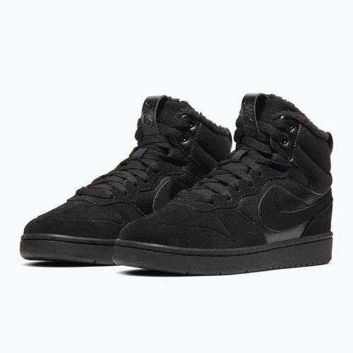 Detské topánky Nike Court Borough Mid 2 black/black/black