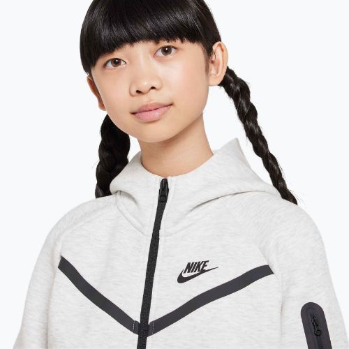 Detská mikina Nike Sportswear Tech Fleece light grey/heather/black/black