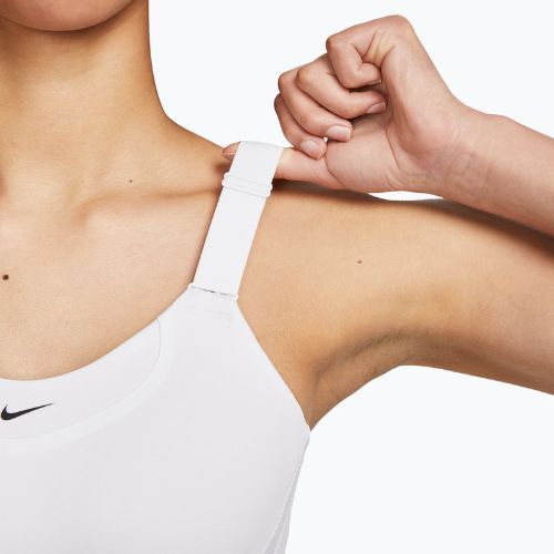 Športová podprsenka Nike Alpha High-Support white/white/stone mauve/black