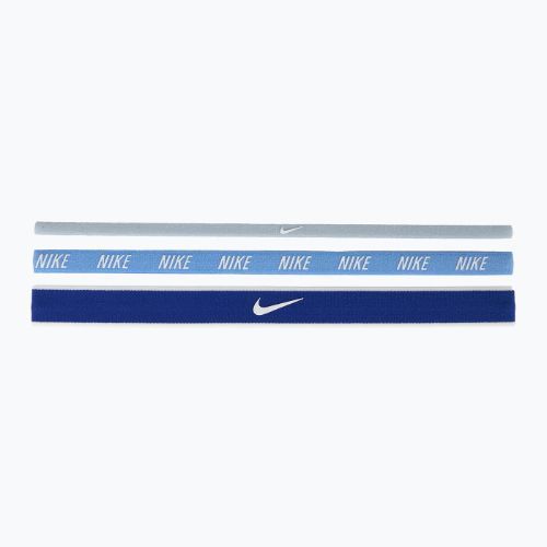 Čelenky Nike Mixed Width Headband 3 ks light armory blue/university blue/white