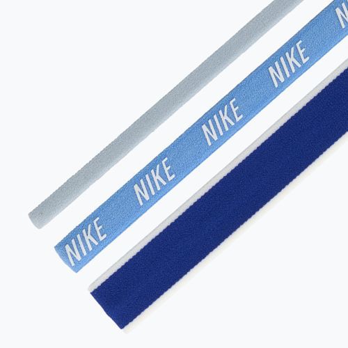 Čelenky Nike Mixed Width Headband 3 ks light armory blue/university blue/white