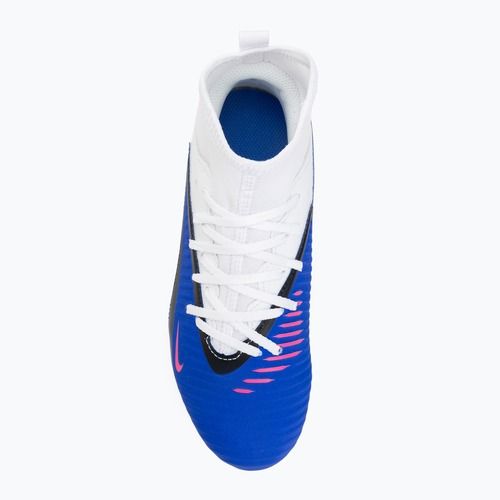 Detské futbalové kopačky Nike Phantom 6 High Club FG/MG racer blue/white/pink blast