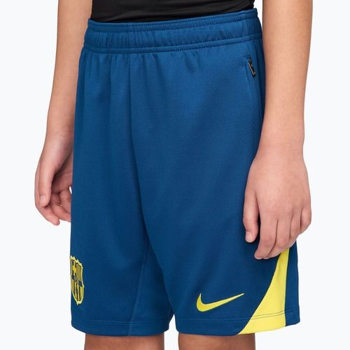 Detské futbalové šortky Nike FC Barcelona Strike SE Jr gym blue/opti yellow/opti yellow
