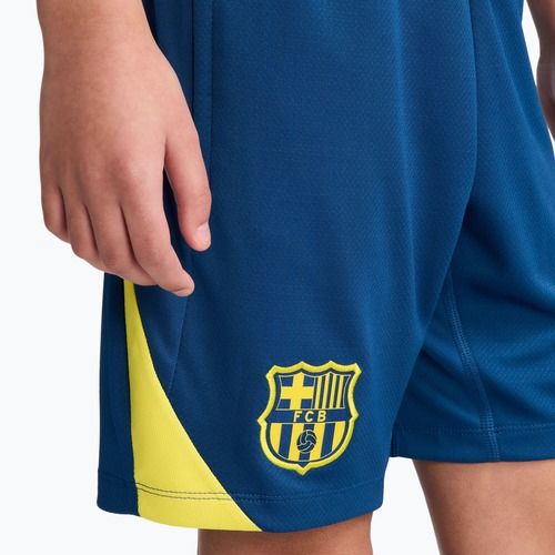 Detské futbalové šortky Nike FC Barcelona Strike SE Jr gym blue/opti yellow/opti yellow