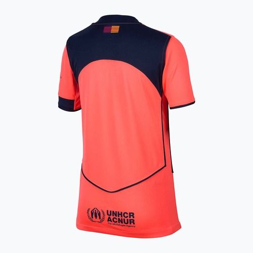 Detský futbalový dres Nike FC Barcelona 2025/26 Stadium Third Jr bright mango/midnight navy/midnight navy