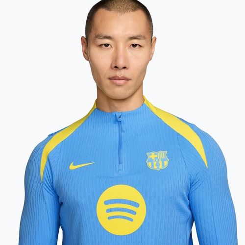 Pánsky futbalový dres longsleeve Nike FC Barcelona Strike Elite SE Drill Top university blue/opti yellow/opti yellow