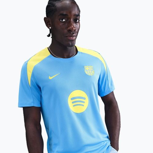 Pánsky futbalový dres Nike FC Barcelona Strike SE university blue/opti yellow