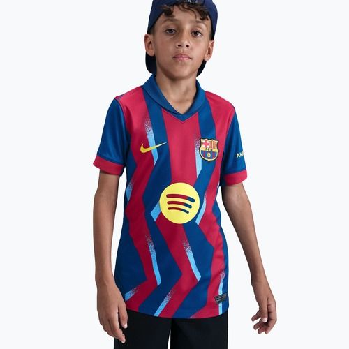 Detský futbalový dres Nike FC Barcelona 2025/26 Stadium Fourth gym blue/gym blue/salsa red/opti yellow