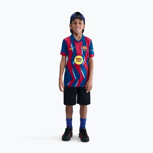 Detský futbalový dres Nike FC Barcelona 2025/26 Stadium Fourth gym blue/gym blue/salsa red/opti yellow