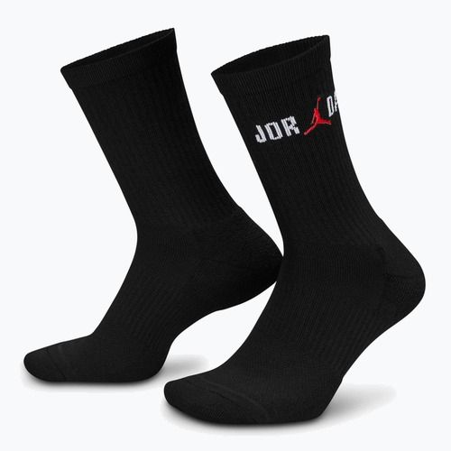Ponožky Jordan Everyday Crew 1 pár black/white/university red