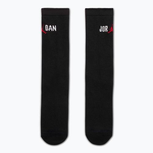 Ponožky Jordan Everyday Crew 1 pair black/white/university red
