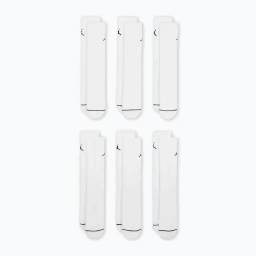 Ponožky Nike Jordan Everyday Cushioned Crew 6 párov white/black