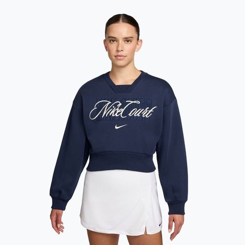Dámska mikina Nike Court Collection French Terry Crew Neck midnight navy/sail