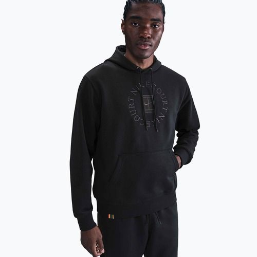 Pánska tenisová mikina Nike Court Dri-Fit Heritage French Terry Hoodie black/anthracite