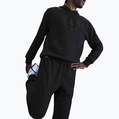 Pánska tenisová mikina Nike Court Dri-Fit Heritage French Terry Hoodie black/anthracite