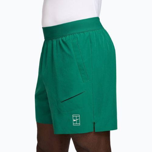 Pánske tenisové šortky Nike Court Dri-Fit Advantage 6" malachite/white
