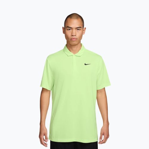 Pánske tenisové tričko Nike Court Dri-Fit Polo Solid light liquid lime/black