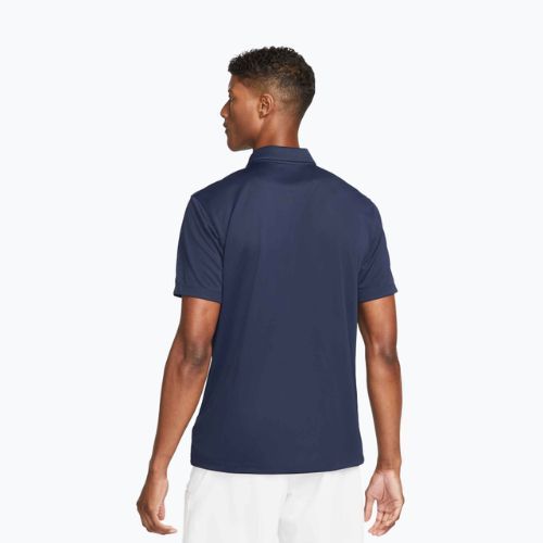 Pánska tenisová polokošeľa Nike Court Dri-Fit Polo Solid obsidian/white