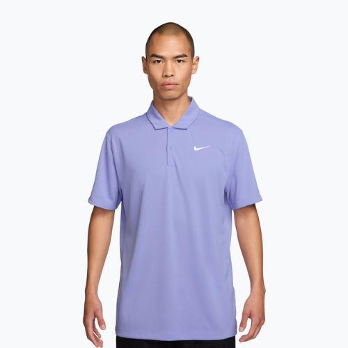 Pánske tenisové polo Nike Court Dri-Fit Polo Solid light thistle/white