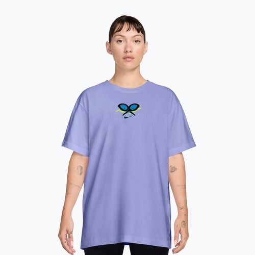 Dámske tenisové tričko Nike Slam Dri-Fit light thistle