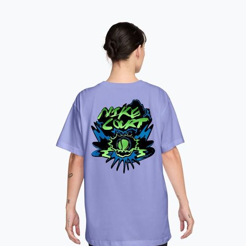 Dámske tenisové tričko Nike Slam Dri-Fit light thistle