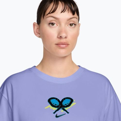 Dámske tenisové tričko Nike Slam Dri-Fit light thistle