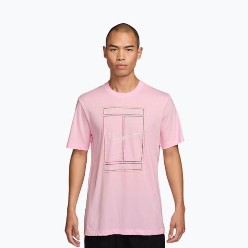 Pánske tričko Nike Court Heritage pink foam