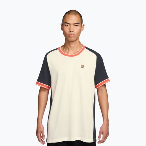 Pánske tenisové tričko Nike Court Heritage sail/dark obsidian