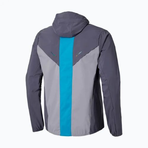 Pánska bežecká bunda Mizuno Tech Thermal Charge Hooded quiksilver