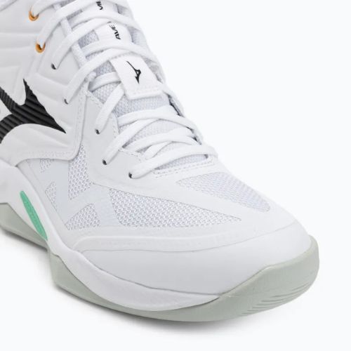 Volejbalové topánky Mizuno Wave Momentum Pro Mid white/black/frozen emerald