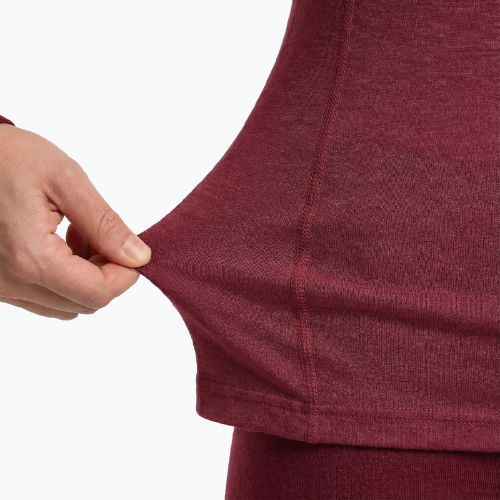 Dámsky komplet termobielizne WOOLCANO Merino SET0543 burgundy