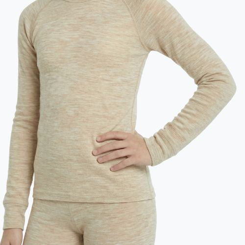 Súprava detského termoprádla WOOLCANO Merino SET0683 beige