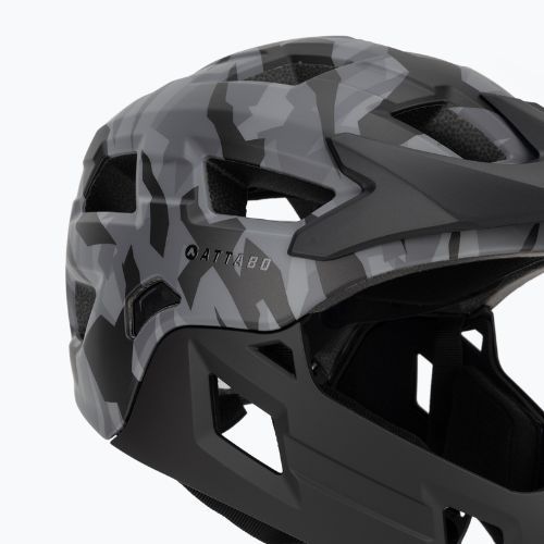 Detská cyklistická prilba ATTABO Predator full face gray